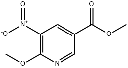 Methyl 6-Methoxy-5-nitronicotinate Struktur