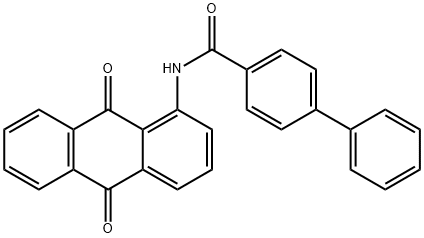 N-(9,10-dihydro-9,10-dioxo-1-anthryl)[1,1'-biphenyl]-4-carboxamide Struktur