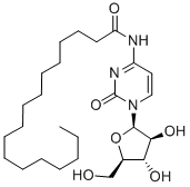 1-β-D-Arabinofuranosyl-4-heptadecanoylaminopyrimidin-2(1H)-one Struktur