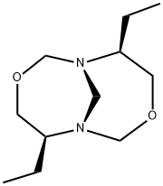 3,8-Dioxa-1,6-diazabicyclo[4.4.1]undecane,5,10-diethyl-,(1S,5S,6S,10S)-(9CI) Struktur