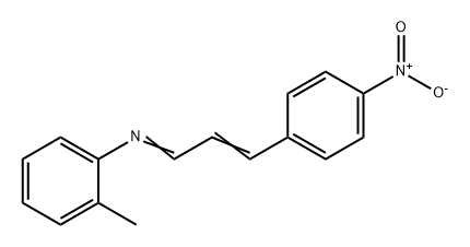 2-Methyl-N-[(E,2E)-3-(4-nitrophenyl)-2-propenylidene]aniline Struktur