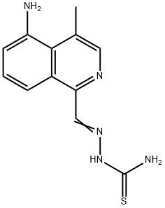 4-methyl-5-amino-1-formylisoquinoline thiosemicarbazone Struktur