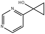 Cyclopropanol, 1-(4-pyrimidinyl)- (9CI) Struktur