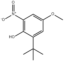 1-hydroxyl-2-tert-butyl-4-methoxy-6-nitrobenzene Struktur