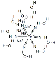 Sodium Hexacyanoferrate (II) Decahydrate Struktur