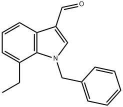 1H-Indole-3-carboxaldehyde,7-ethyl-1-(phenylmethyl)-(9CI) Struktur