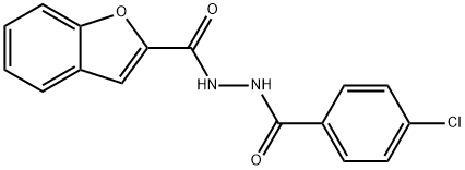 2-Benzofurancarboxylicacid,2-(4-chlorobenzoyl)hydrazide(9CI) Struktur