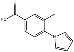 Benzoic acid, 3-methyl-4-(1H-pyrrol-1-yl)- (9CI) Struktur