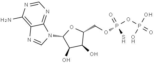 ADENOSINE-5'-O-(1-THIODIPHOSPHATE), RP-ISOMER SODIUM SALT Struktur