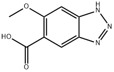 6-methoxy-1H-benzotriazole-5-carboxylic acid Struktur