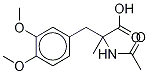 N-Acetyl D,L-α-Methyl DOPA Dimethyl Ether Struktur