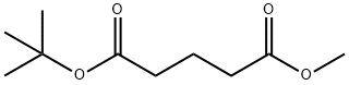 Pentanedioic acid, 1-(1,1-dimethylethyl) 5-methyl ester Struktur