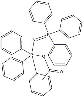 BIS(TRIPHENYLPHOSPHORANYLIDENE)AMMONIUM ACETATE, 95 Struktur