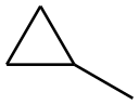 methylcyclopropane Struktur