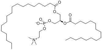 1-STEAROYL-2-PALMITOYL-SN-GLYCERO-3-PHOSPHOCHOLINE Struktur