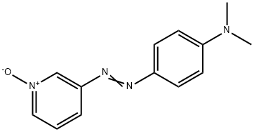 3-(p-Dimethylaminophenylazo)pyridine 1-oxide Struktur