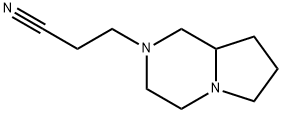 Pyrrolo[1,2-a]pyrazine-2(1H)-propanenitrile, hexahydro- (9CI) Struktur