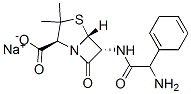 sodium [2S-[2alpha,5alpha,6beta(S*)]]-6-[(aminocyclohexa-1,4-dien-1-ylacetyl)amino]-3,3-dimethyl-7-oxo-4-thia-1-azabicyclo[3.2.0]heptane-2-carboxylate Struktur