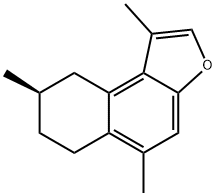 (-)-6,7,8,9-Tetrahydro-1,5,8-trimethylnaphtho[2,1-b]furan Struktur