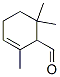 2,6,6-Trimethyl-2-cyclohexen-1-carboxaldehyde Struktur