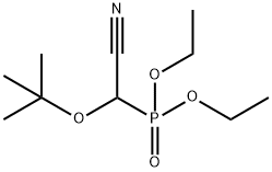 Cyano(1,1-dimethylethoxy)methylphosphonic acid diethyl ester Struktur