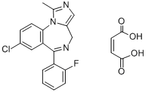 Midazolam maleate salt Struktur