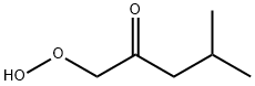 1-hydroperoxy-4-methylpentan-2-one Struktur