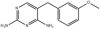 2,4-Diamino-5-(3-methoxybenzyl)pyrimidine Struktur