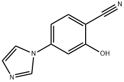 2-HYDROXY-4-IMIDAZOL-1-YL-BENZONITRILE Struktur