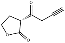 2(3H)-Furanone, dihydro-3-(1-oxo-3-butynyl)-, (3R)- (9CI) Struktur