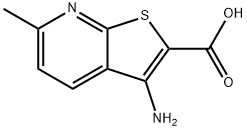 3-Amino-6-methylthieno[2,3-b]pyridine-2-carboxylic acid Struktur