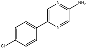 PyrazinaMine, 5-(4-chlorophenyl) Struktur