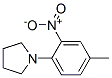 1-(4-methyl-2-nitrophenyl)pyrrolidine Struktur