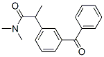 2-(3-Benzoylphenyl)-N,N-dimethylpropionamide Struktur