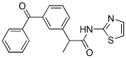 2-(3-Benzoylphenyl)-N-(2-thiazolyl)propionamide Struktur