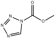 1H-Tetrazole-1-carboxylic acid, methyl ester (9CI) Struktur