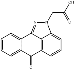 (6-oxodibenzo[cd,g]indazol-2(6H)-yl)acetic acid Struktur