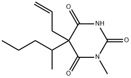 5-Allyl-1-methyl-5-(1-methylbutyl)-2,4,6(1H,3H,5H)-pyrimidinetrione Struktur