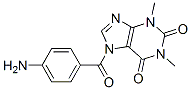 1H-Purine-2,6-dione,  7-(4-aminobenzoyl)-3,7-dihydro-1,3-dimethyl- Struktur