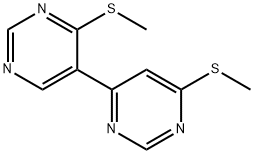 4',6-Bis(methylthio)-4,5'-bipyrimidine Struktur