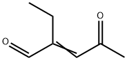 2-Pentenal, 2-ethyl-4-oxo- (9CI) Struktur