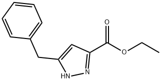 1H-Pyrazole-3-carboxylic acid, 5-(phenylMethyl)-, ethyl ester Struktur