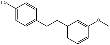 4-Hydroxy-3'-methoxybibenzyl Struktur