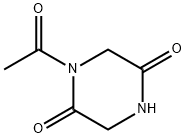 2,5-Piperazinedione,1-acetyl-(6CI,9CI) Struktur