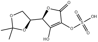 5-O,6-O-Isopropylidene-L-ascorbic acid 2-sulfate Struktur