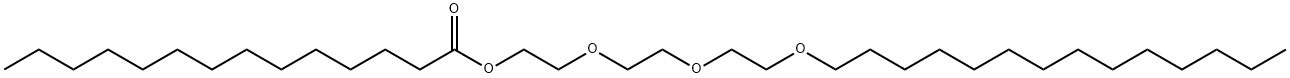 2-[2-[2-(tetradecyloxy)ethoxy]ethoxy]ethyl myristate Struktur