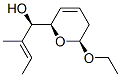 2H-Pyran-2-methanol,6-ethoxy-5,6-dihydro-alpha-[(1E)-1-methyl-1-propenyl]-,(alphaR,2R,6S)-(9CI) Struktur