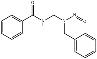 N-[(Benzylnitrosoamino)methyl]benzamide Struktur