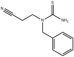 Thiourea,  N-(2-cyanoethyl)-N-(phenylmethyl)- Struktur