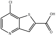 7-クロロチエノ[3,2-B]ピリジン-2-カルボン酸 化學(xué)構(gòu)造式